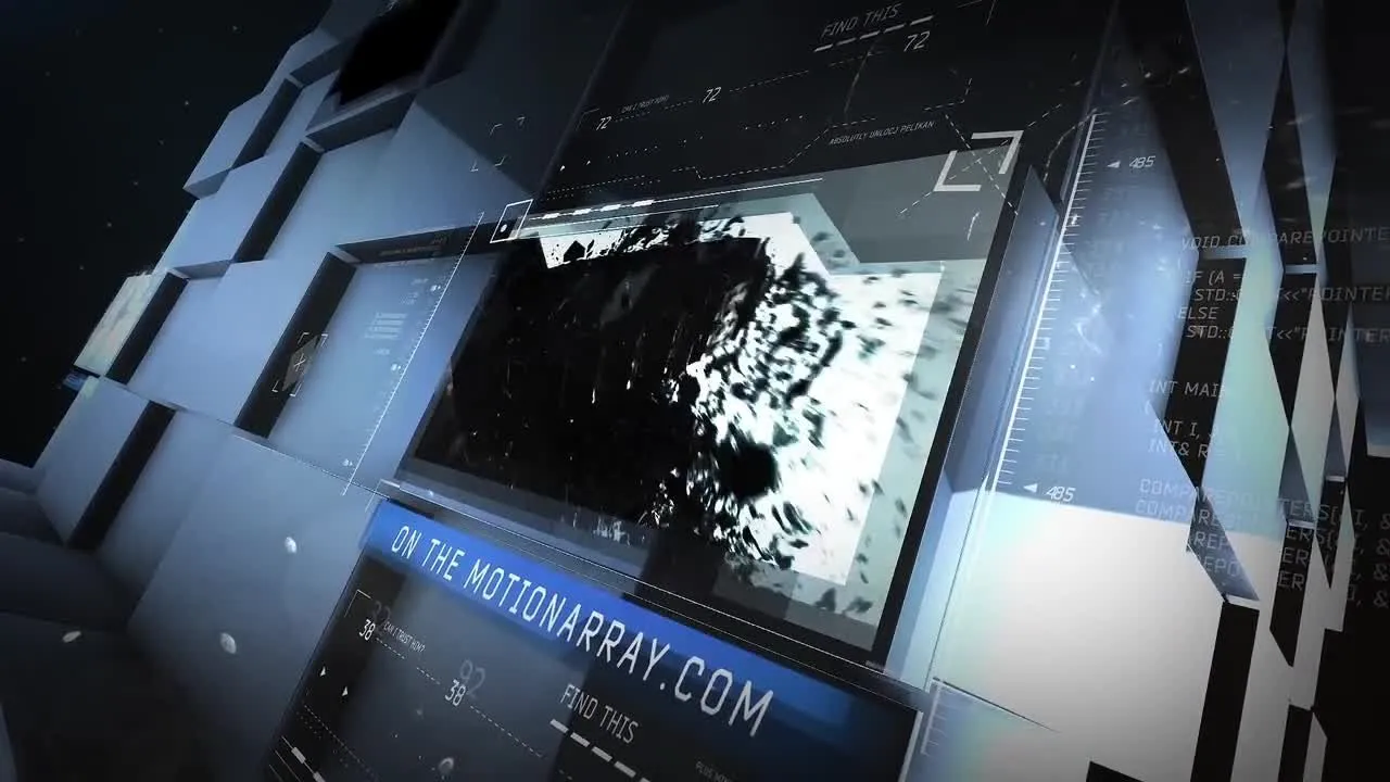 广播墙快速渲染促销像素设计精选AE模板