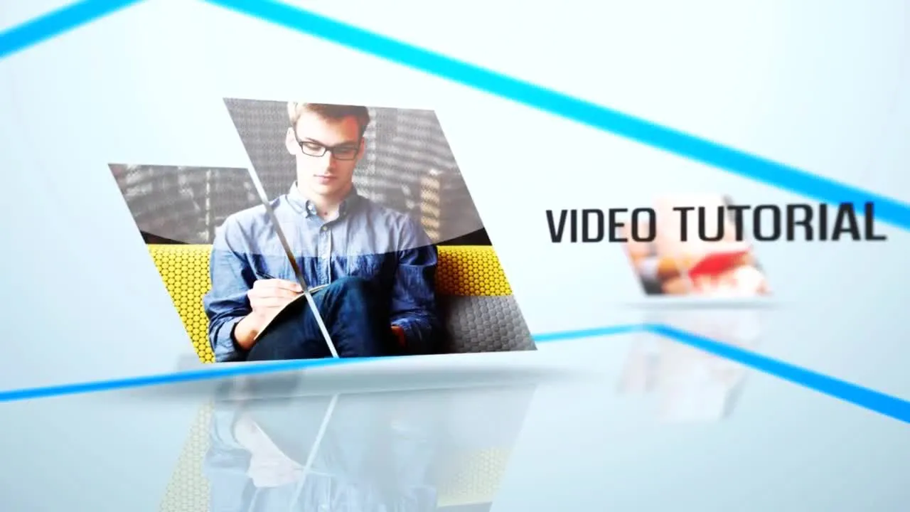 光滑漂亮的清洁显示像素设计精选AE模板