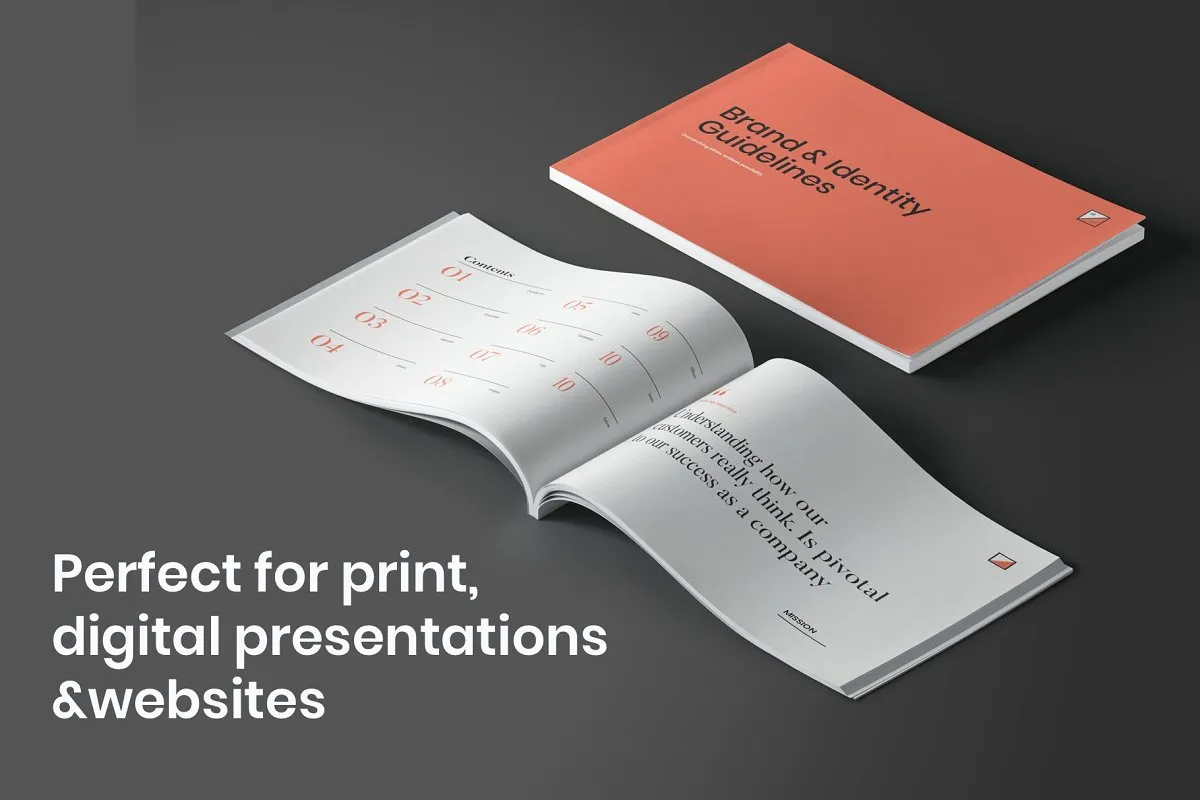 素材库下午茶：现代时尚品牌必备品牌指南手册模板插图(9)