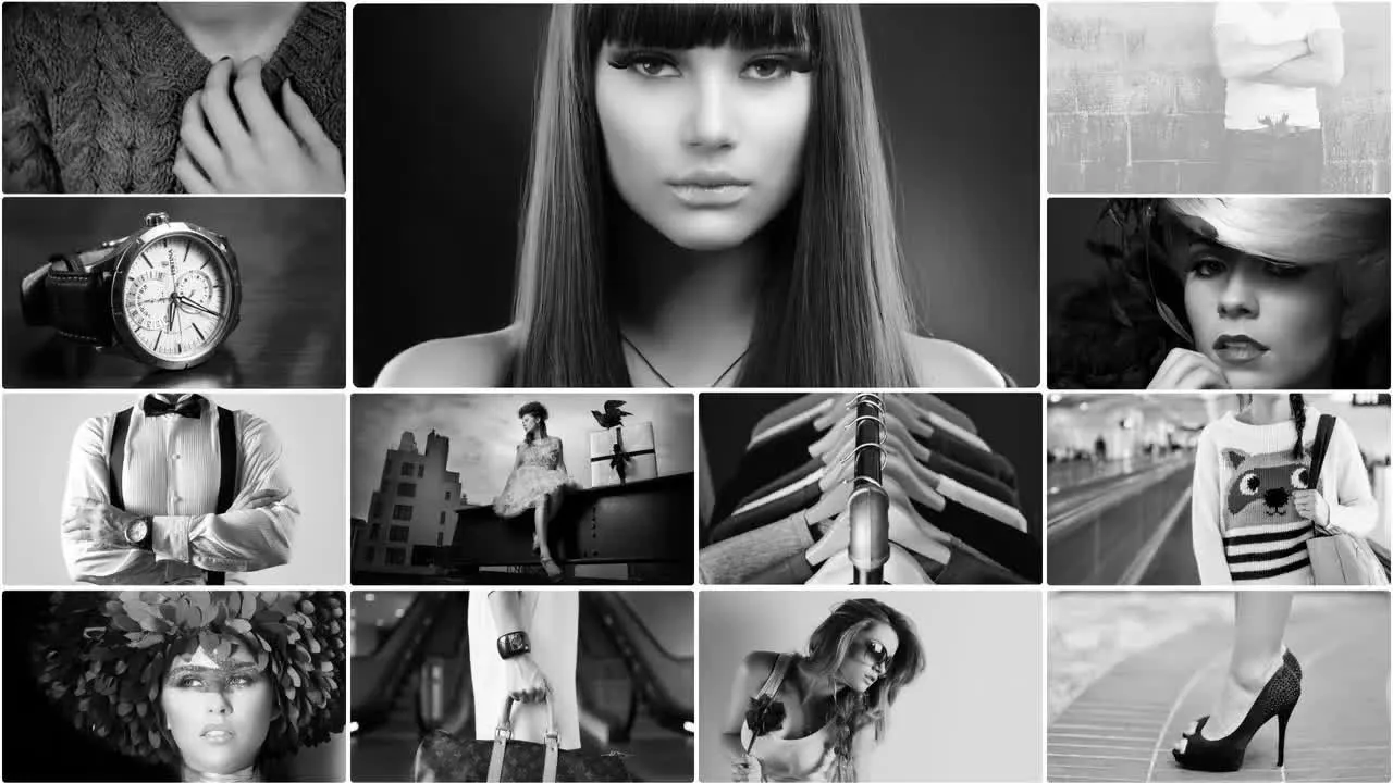 现代的清洁多屏幕简介像素设计精选AE模板