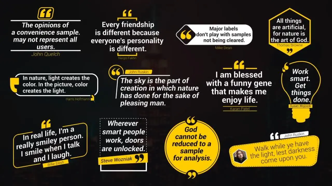 引用下三分之一标题展示像素设计精选AE模板