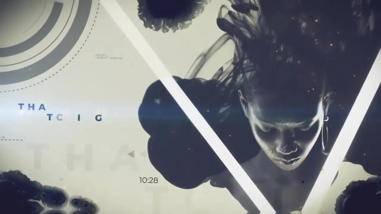 漂亮的墨滴显示电影标题像素设计精选AE模板