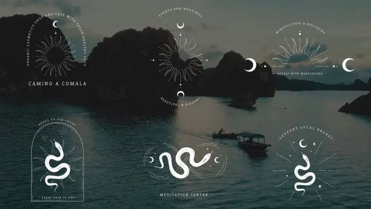 神秘宇宙魔法套装动画效果优雅的像素设计精选AE模板