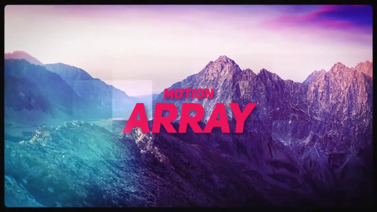 时髦的过渡效果夏季动态幻灯片像素设计精选AE模板