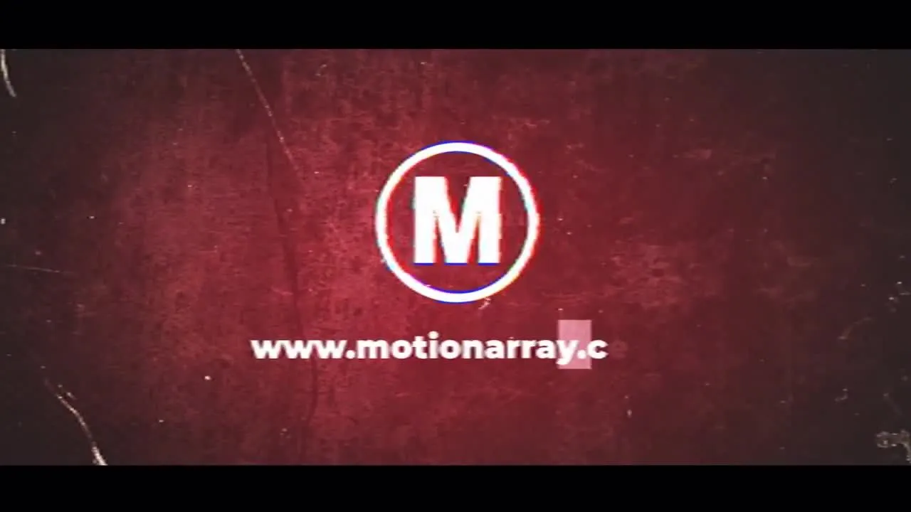 动态动画Glitch徽标像素设计精选AE模板