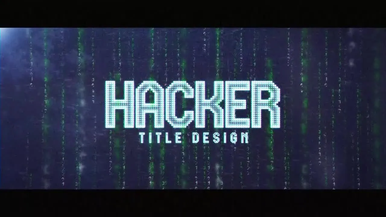 高科技黑客数字科幻特效的内容展示像素设计精选AE模板