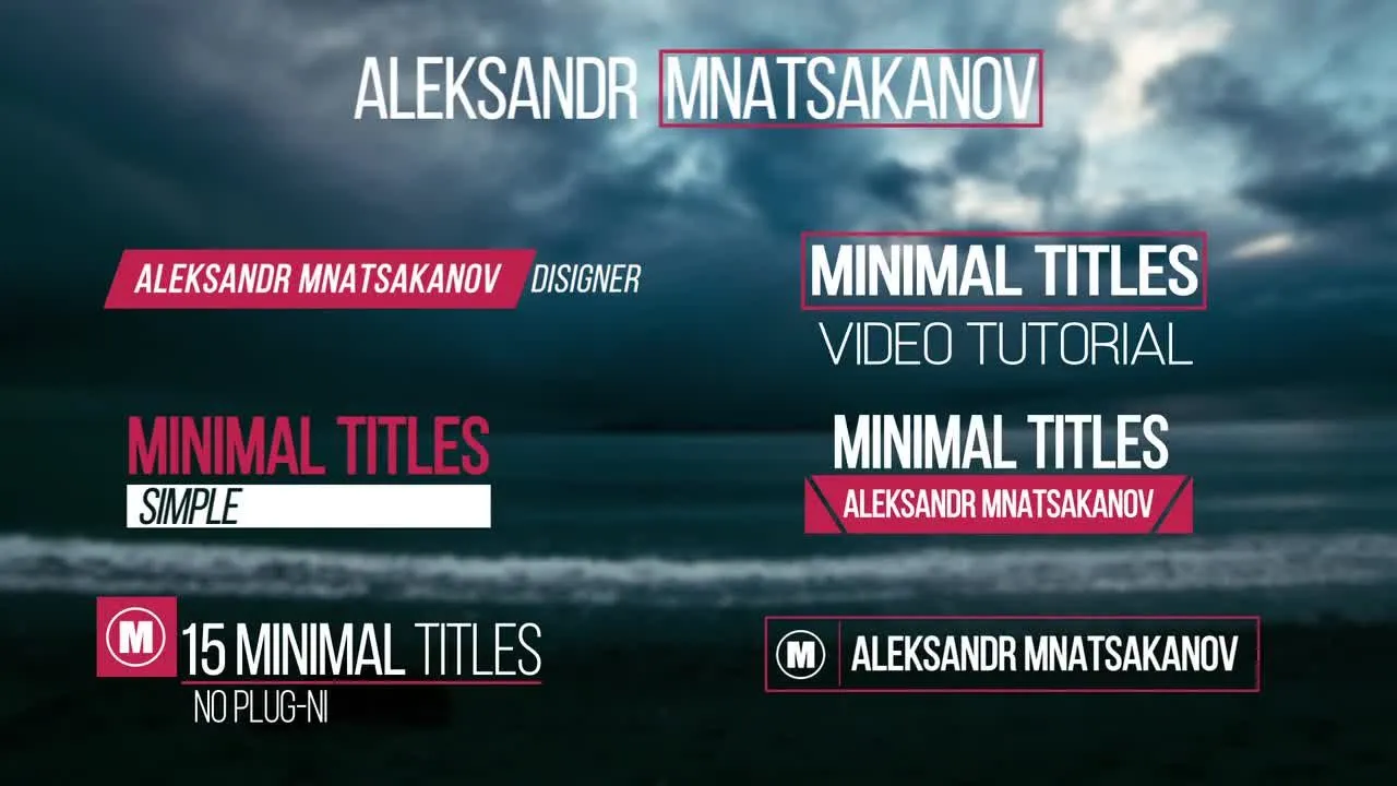 专业动画标题像素设计精选AE模板