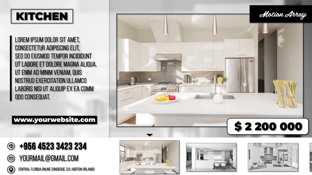 房地产幻灯片促销活动像素设计精选AE模板