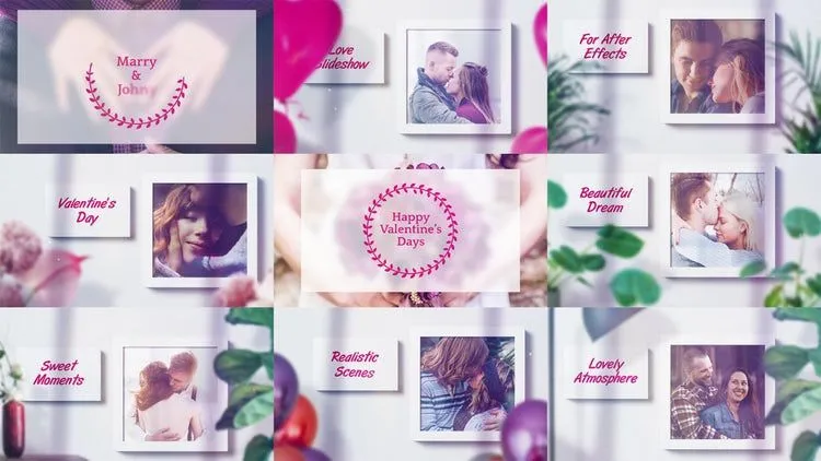 “爱现实幻灯片”具有动画效果的像素设计精选AE模板