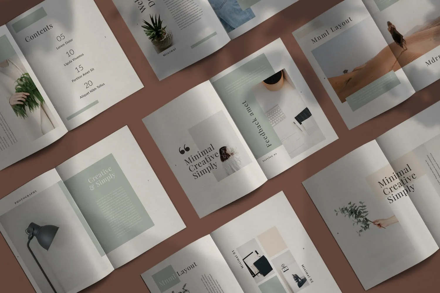 简约时尚设计目录手册Lookbook版式模板 Fairy – Lookbook Brochure插图(1)