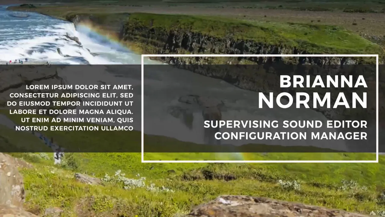 10个专业设计动画下三分之一全屏标题像素设计精选AE模板