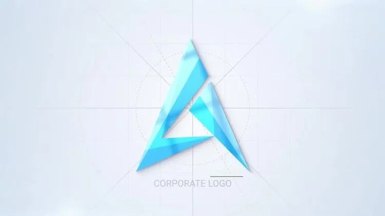 简洁企业标志像素设计精选AE模板