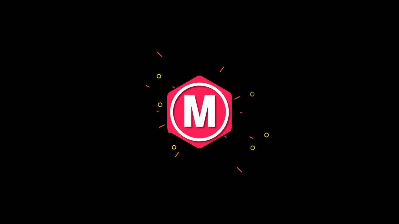 形状最小的徽标显示像素设计精选AE模板