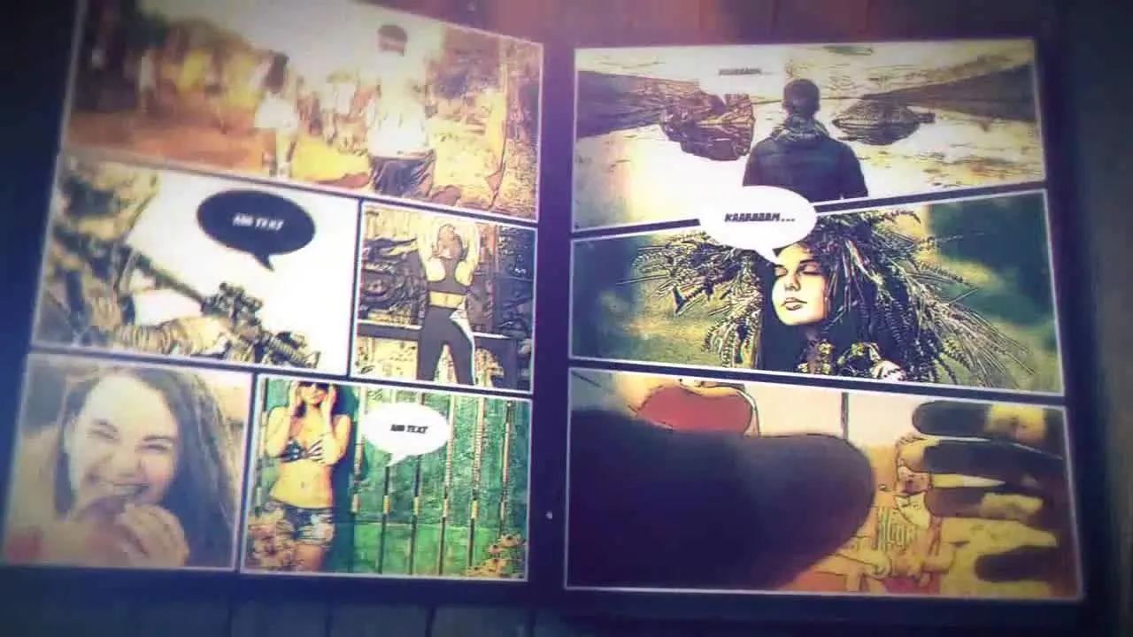 漫画书促销像素设计精选AE模板