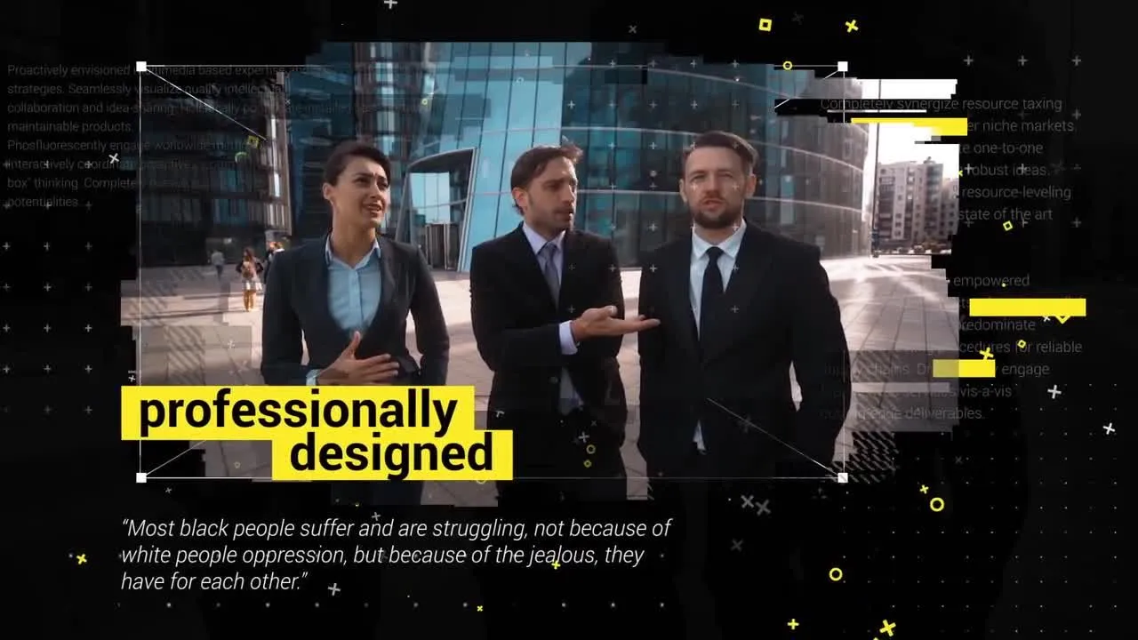 数字高科技幻灯片放映像素设计精选AE模板