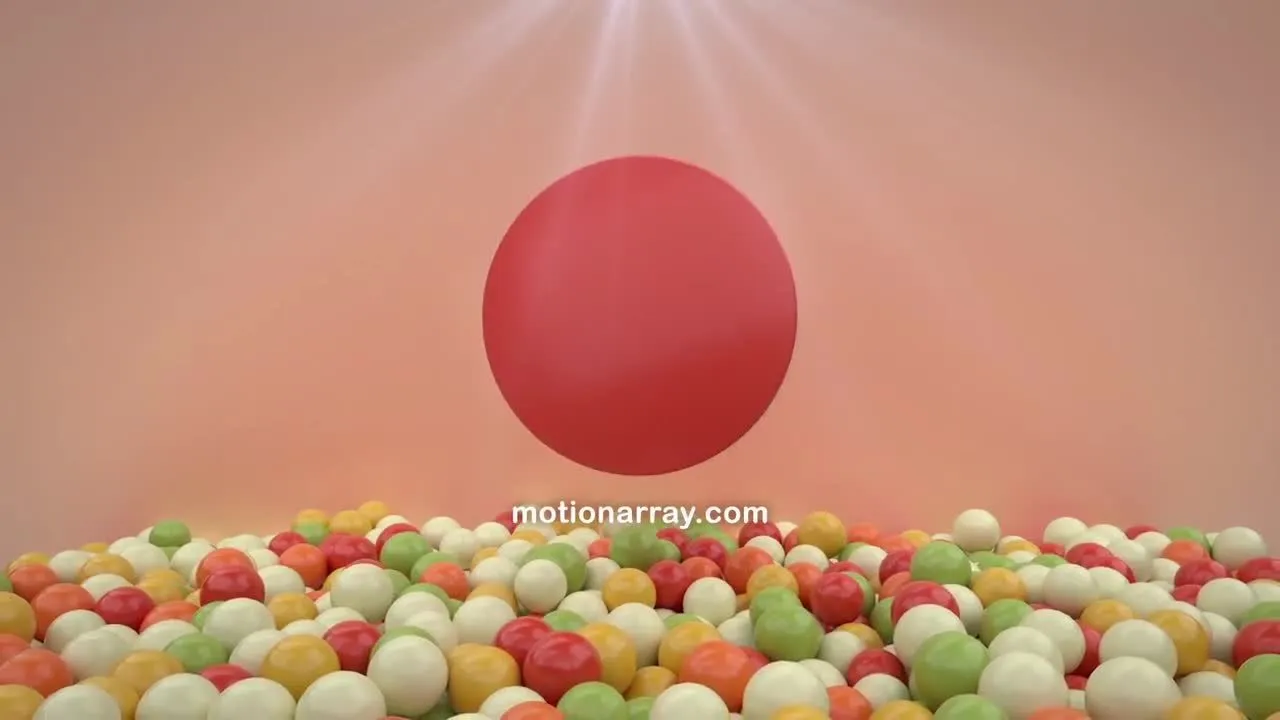 闪亮的球开场动画像素设计精选AE模板