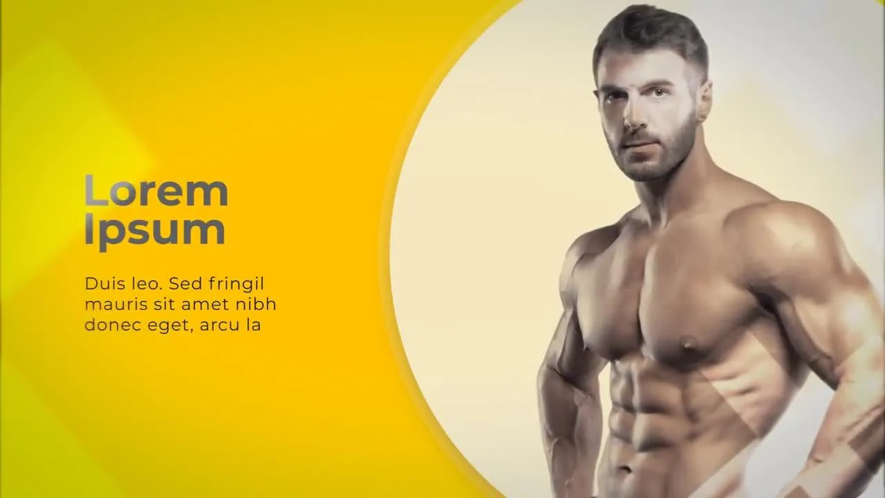 运动健身幻灯片放映像素设计精选AE模板