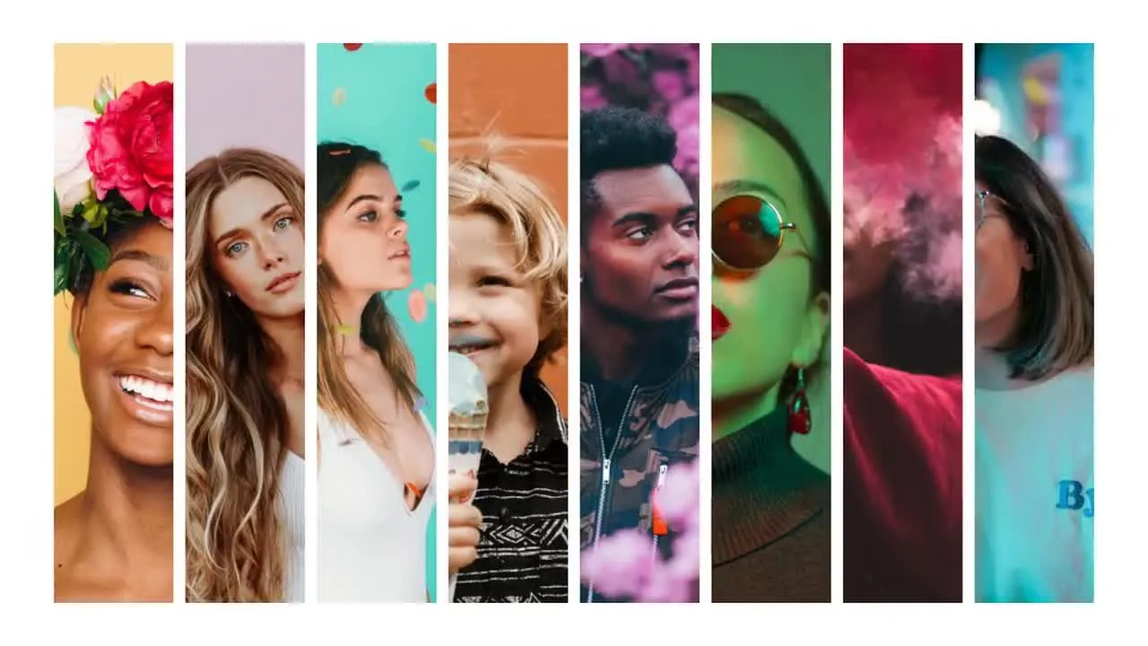 多张旅游照片转场过渡像素设计精选AE模板