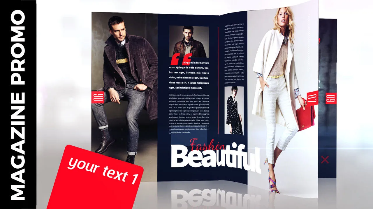 杂志宣传动态动画像素设计精选AE模板