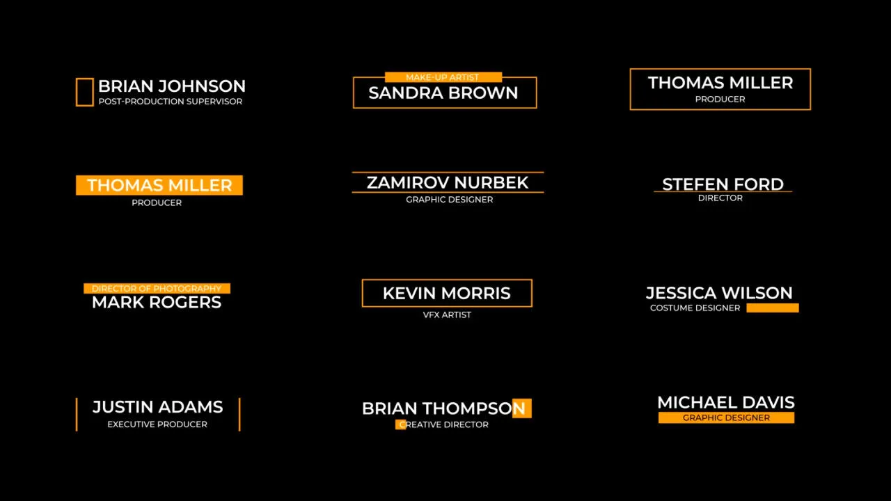 12个现代下三分之一标题像素设计精选AE模板