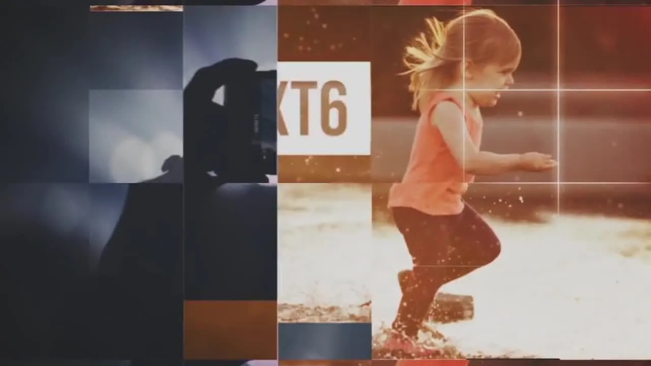 时尚优雅创意的抽象幻灯片像素设计精选AE模板