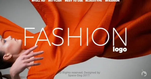 快速简约时尚logo演示像素设计精选AE模板 Fashion Stomp Logo