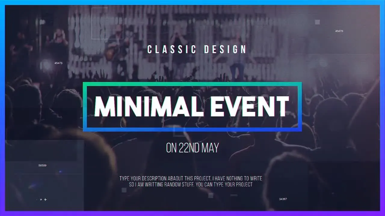 动态动画叠加效果AE标题