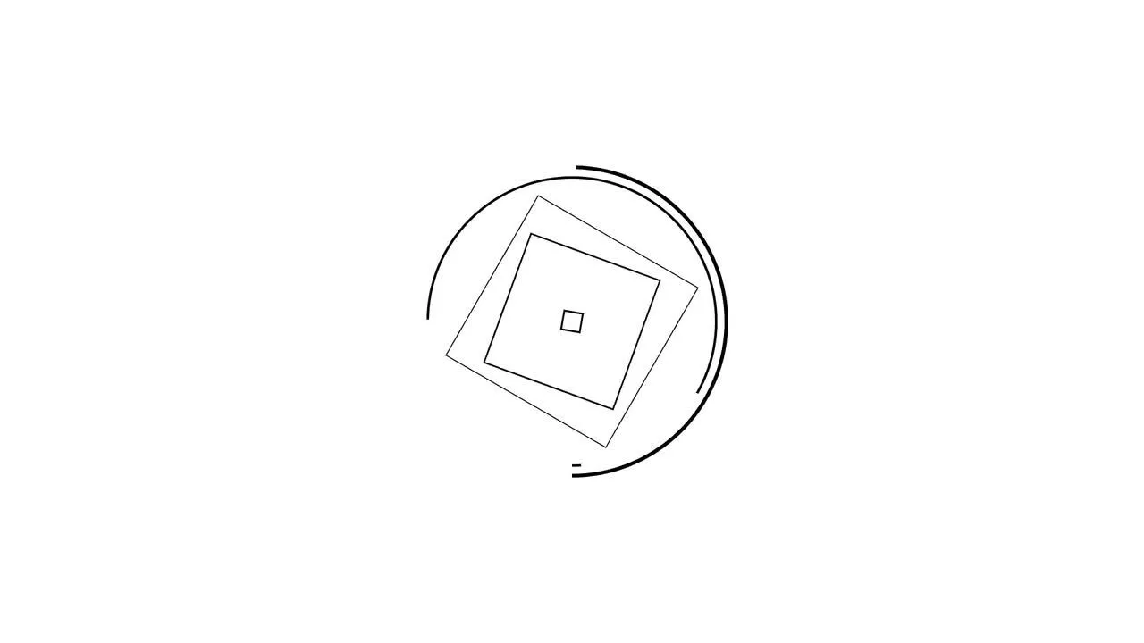 简洁创意时尚的动画形状线条和点展示徽标像素设计精选AE模板