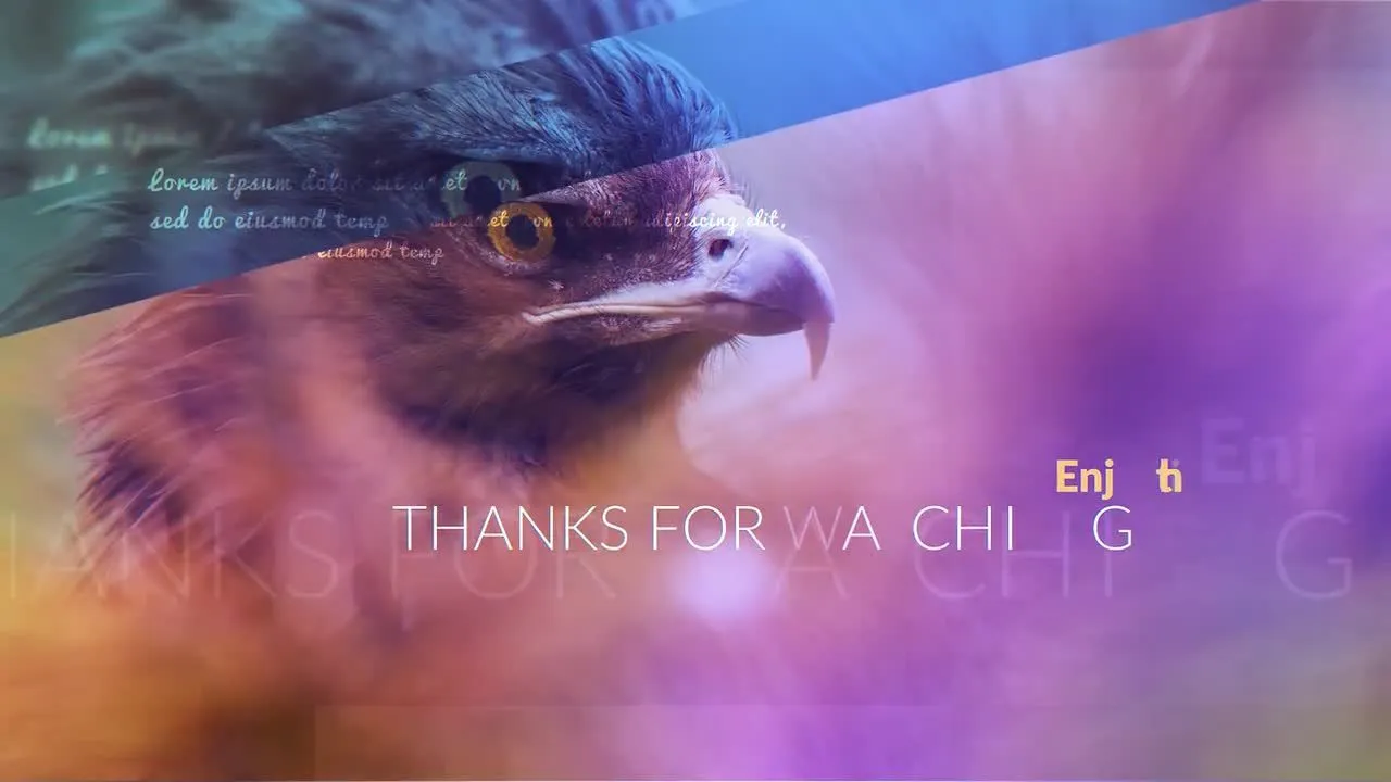 优雅玻璃质感动态转场效果幻灯片像素设计精选AE模板