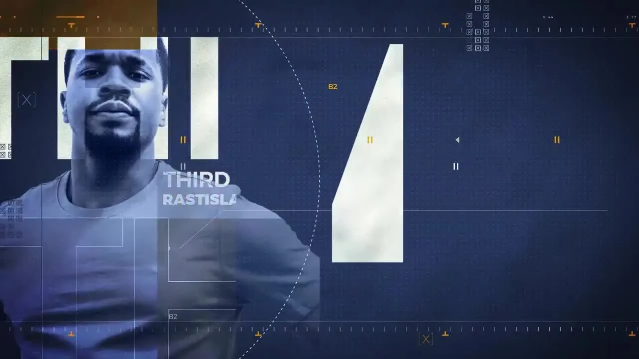 体育运动员宣传介绍像素设计精选AE模板