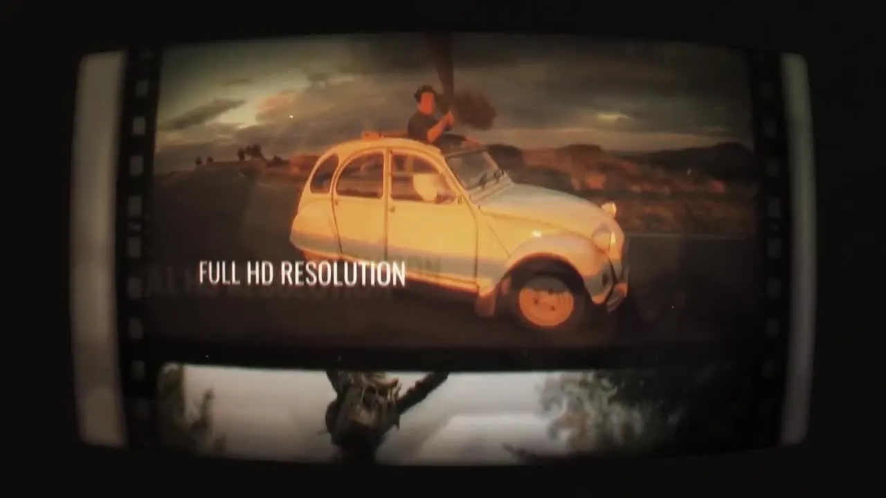 电影胶片效果照片展示动画过渡像素设计精选AE模板