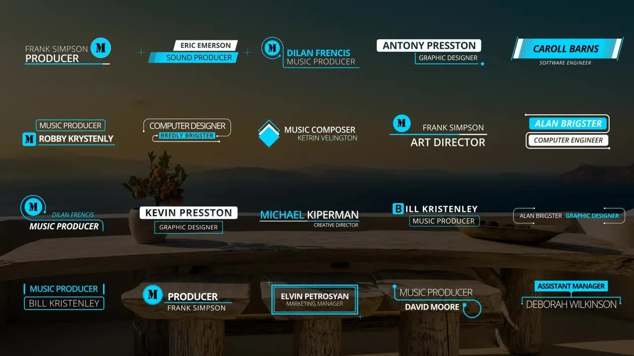 20个精美的外观和动态动画的低三分之二标题像素设计精选AE模板