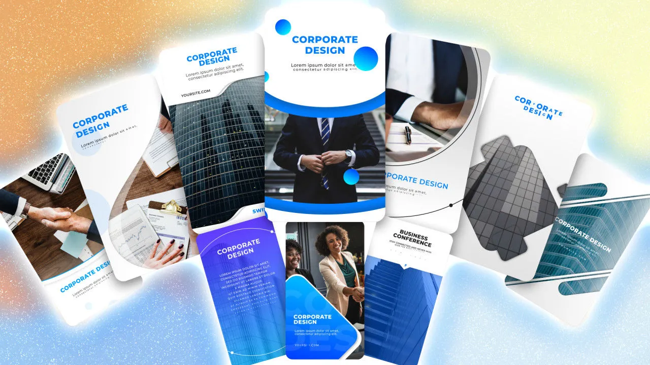 快速的手机竖屏广告设计像素设计精选AE模板