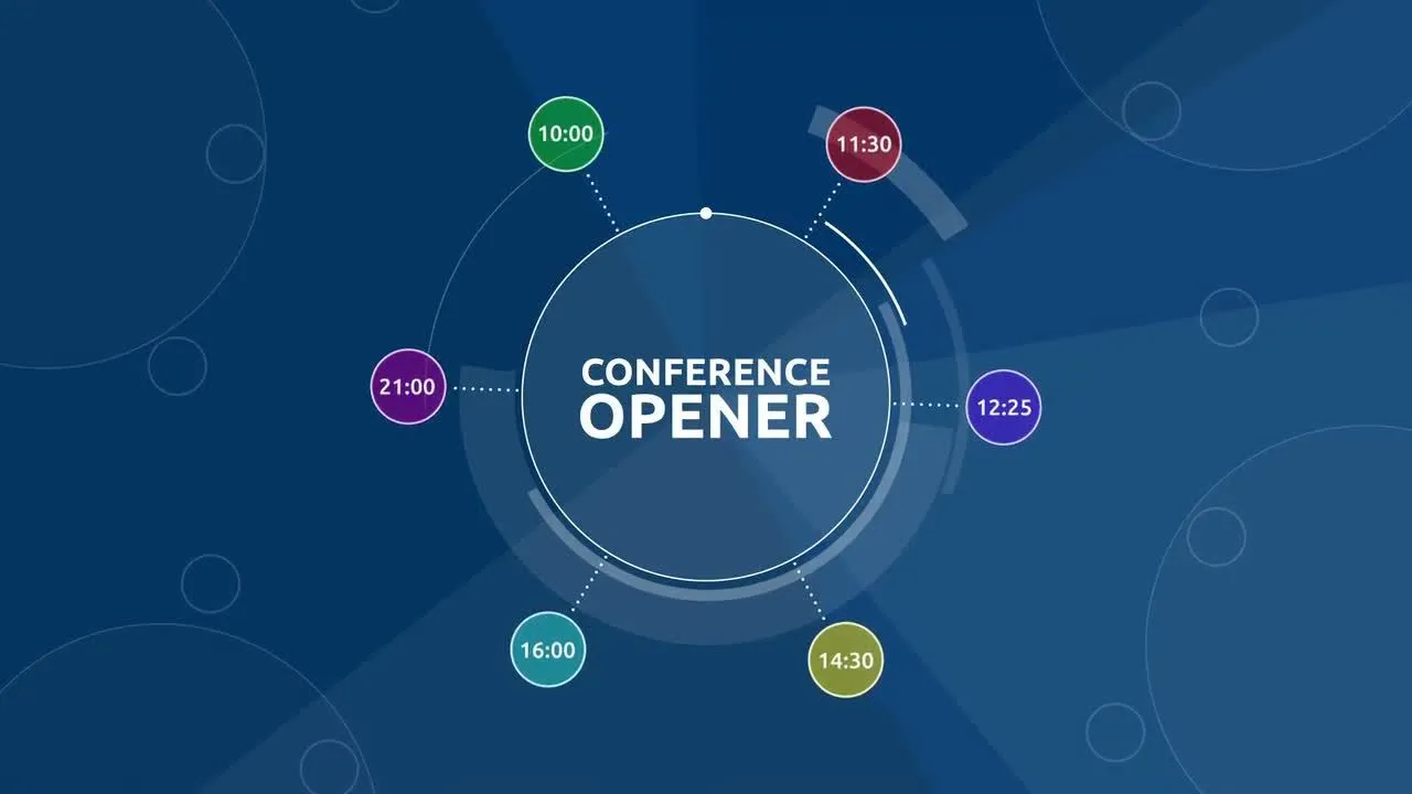 动态动画会议短开启者像素设计精选AE模板