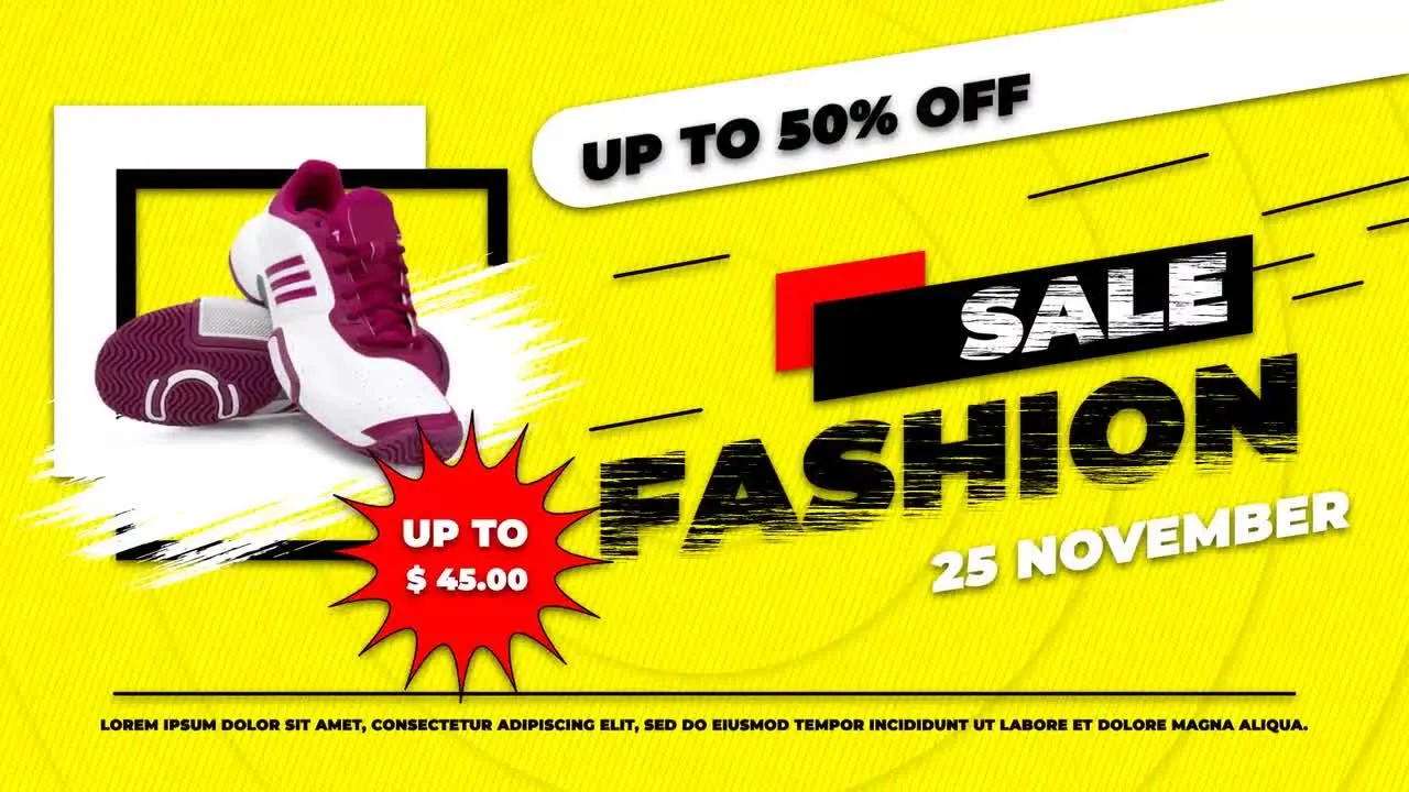 商场促销活动宣传视频特效像素设计精选AE模板