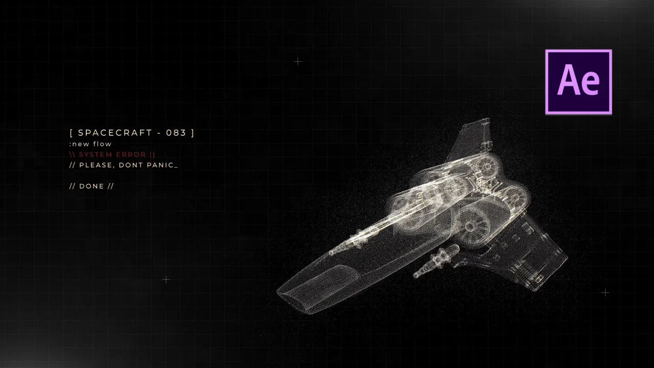 炫酷高科技标题像素设计精选AE模板