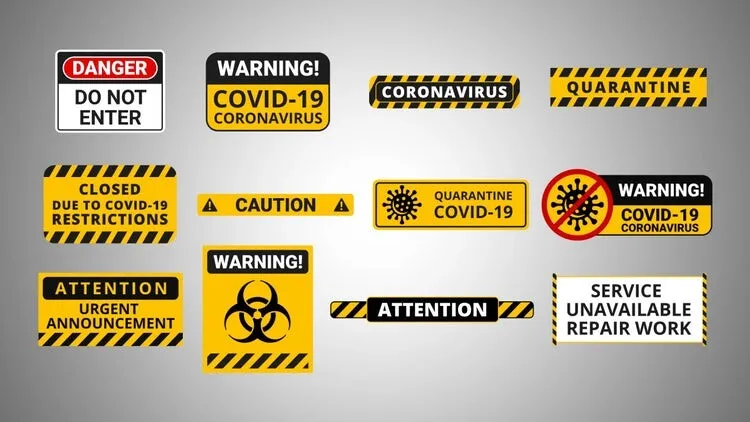 12组干净独特的警示标题像素设计精选AE模板