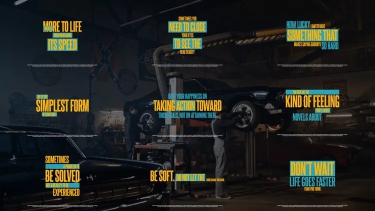 9个干净创意的彩色印刷标题像素设计精选AE模板