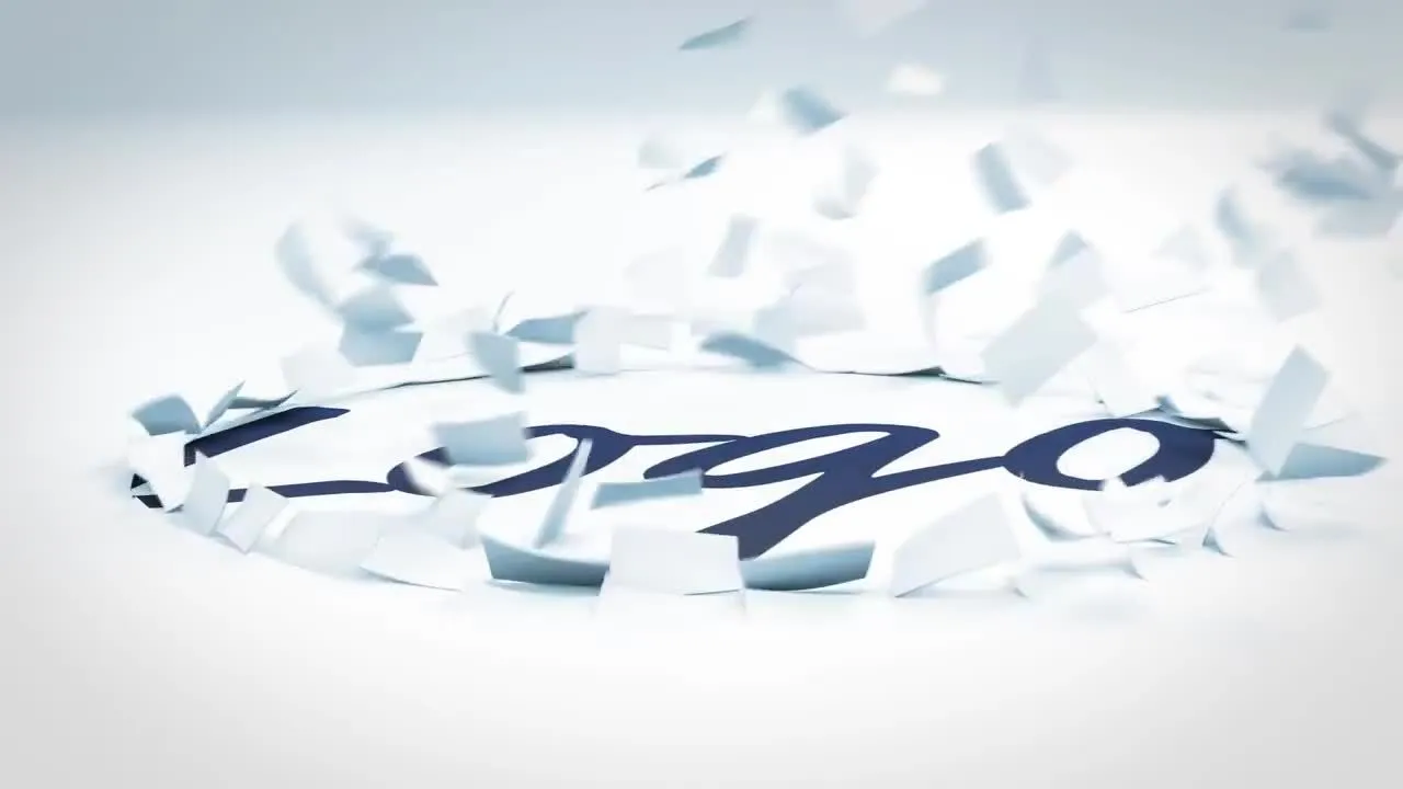 纸张标识像素设计精选AE模板素材