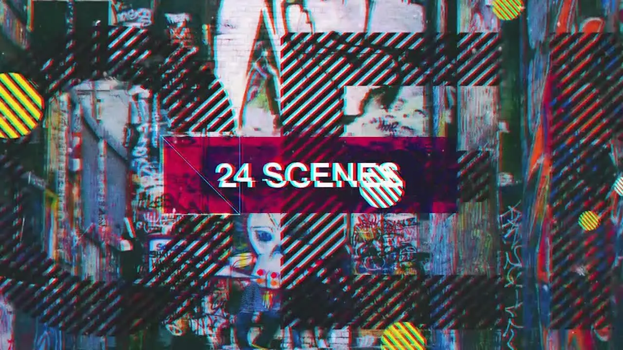 城市嘻哈主题的现代动态动画像素设计精选AE模板