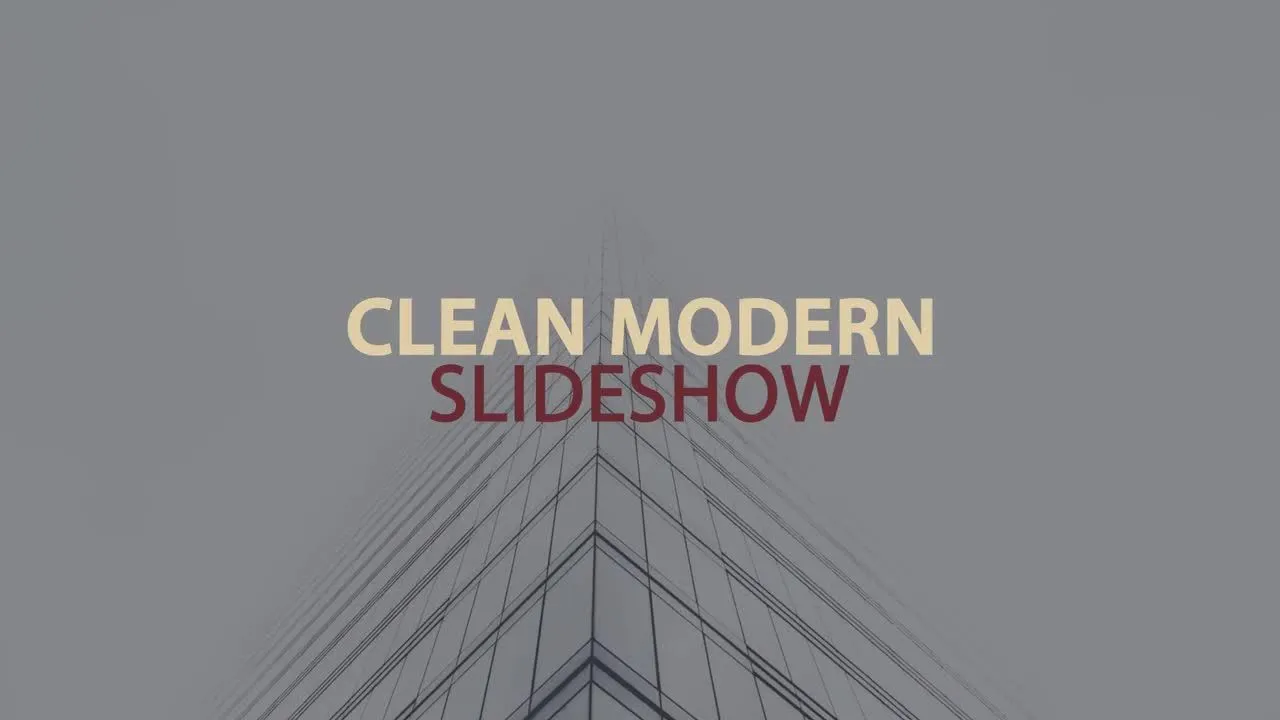 企业清洁现代幻灯片开场白像素设计精选AE模板