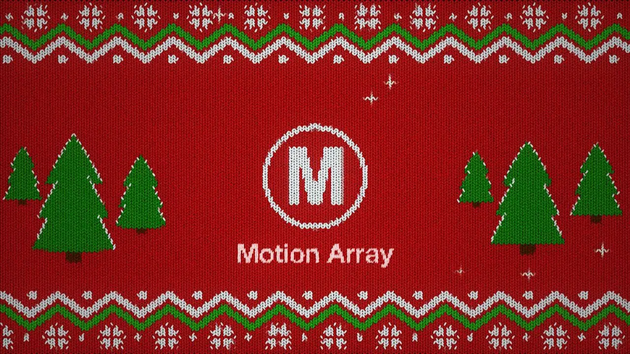 圣诞节标志像素设计精选AE模板