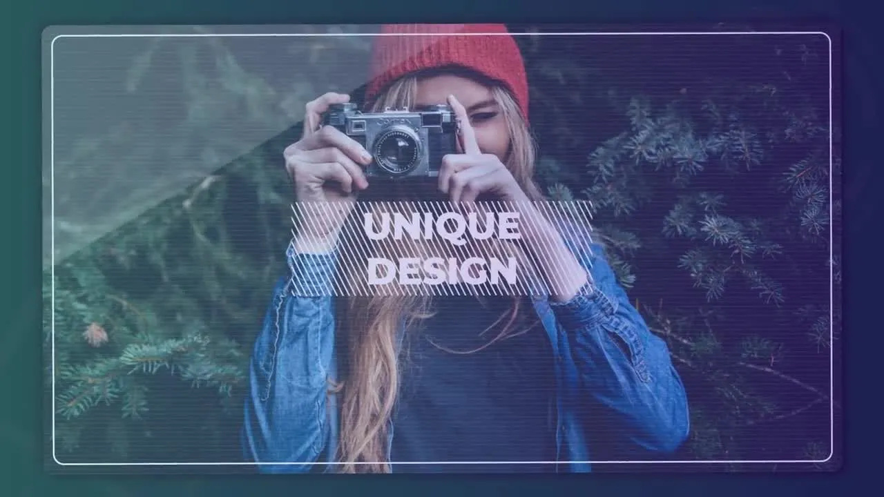 简洁创意流畅商务风格介绍像素设计精选AE模板