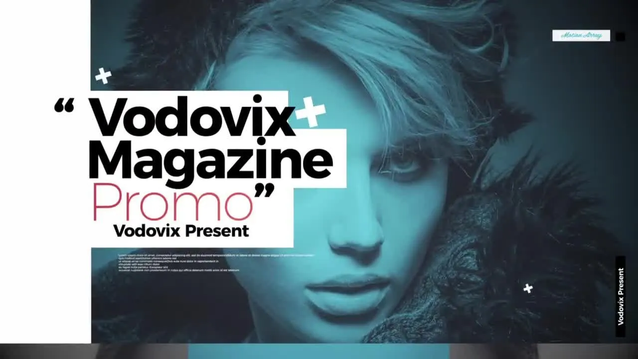 超现代的杂志介绍像素设计精选AE模板