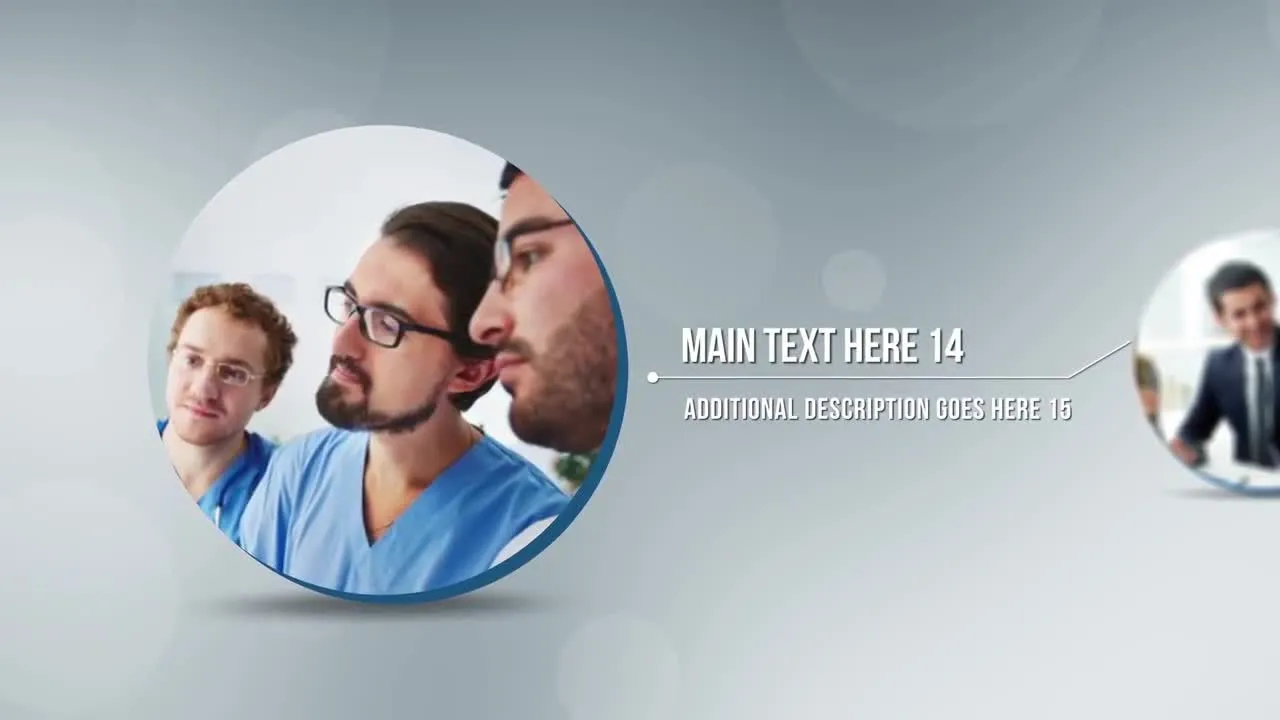 美丽的圆形公司幻灯片像素设计精选AE模板