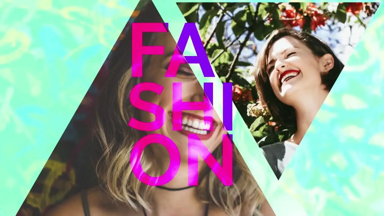 三角形动态动画精彩视频快速过渡像素设计精选AE模板