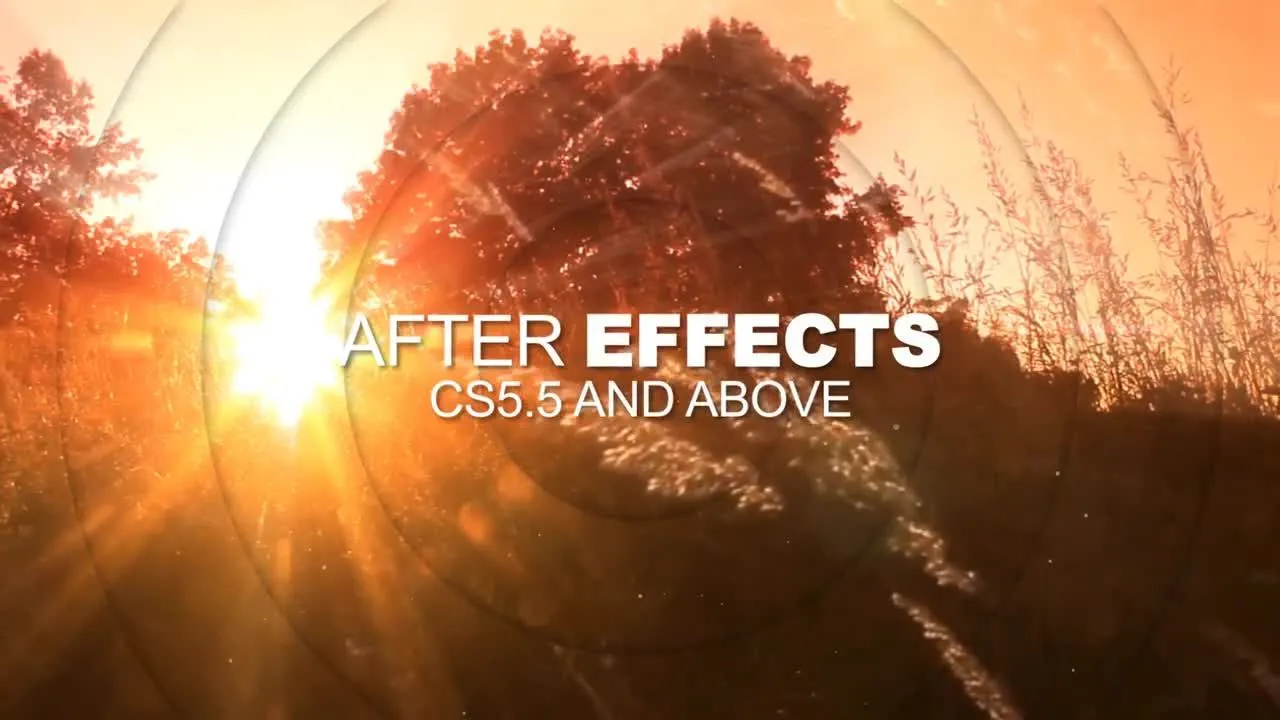 动态圆圈幻灯片像素设计精选AE模板