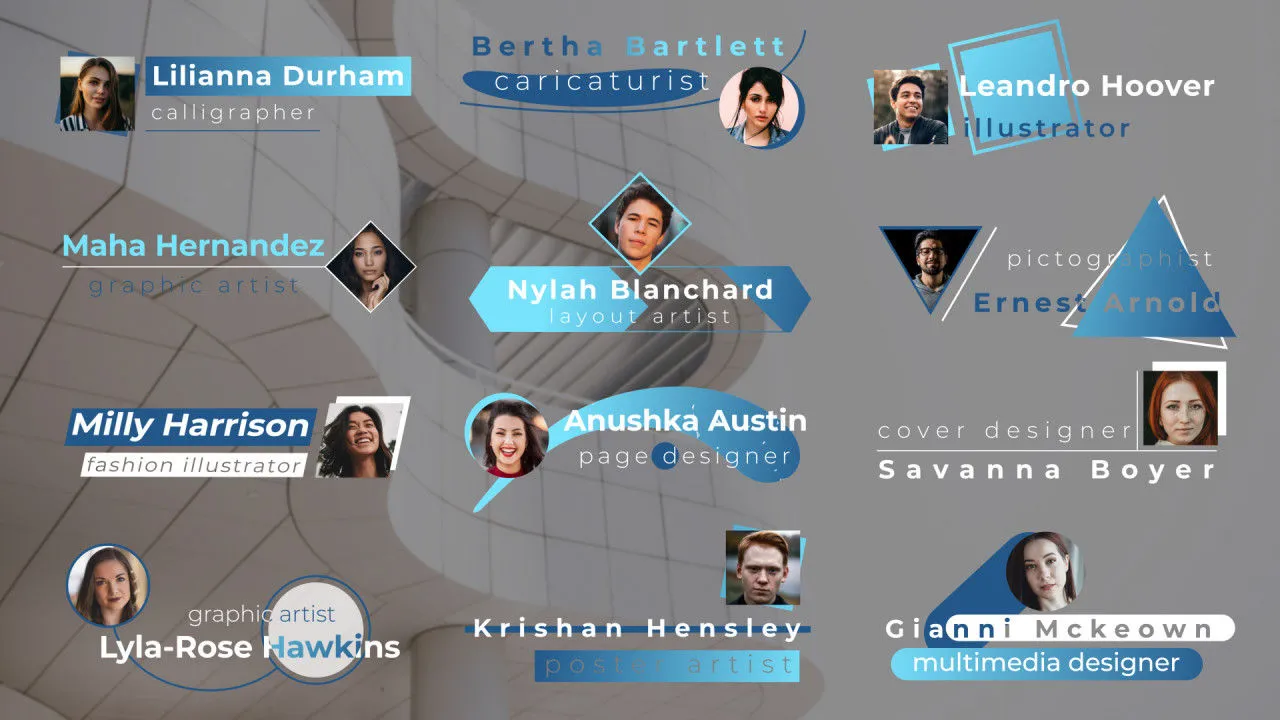 12个独立标题像素设计精选AE模板