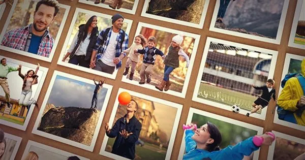 回忆录电子相册幻灯片视频AE素材 Out of the Frame#8211; Photo Slideshow