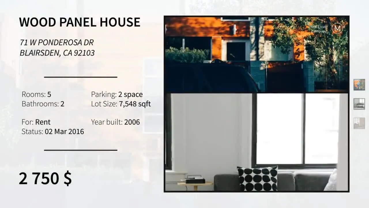 房地产户型销售介绍像素设计精选AE模板